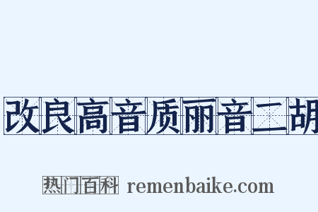 改良高音质丽音二胡是什么意思的图片